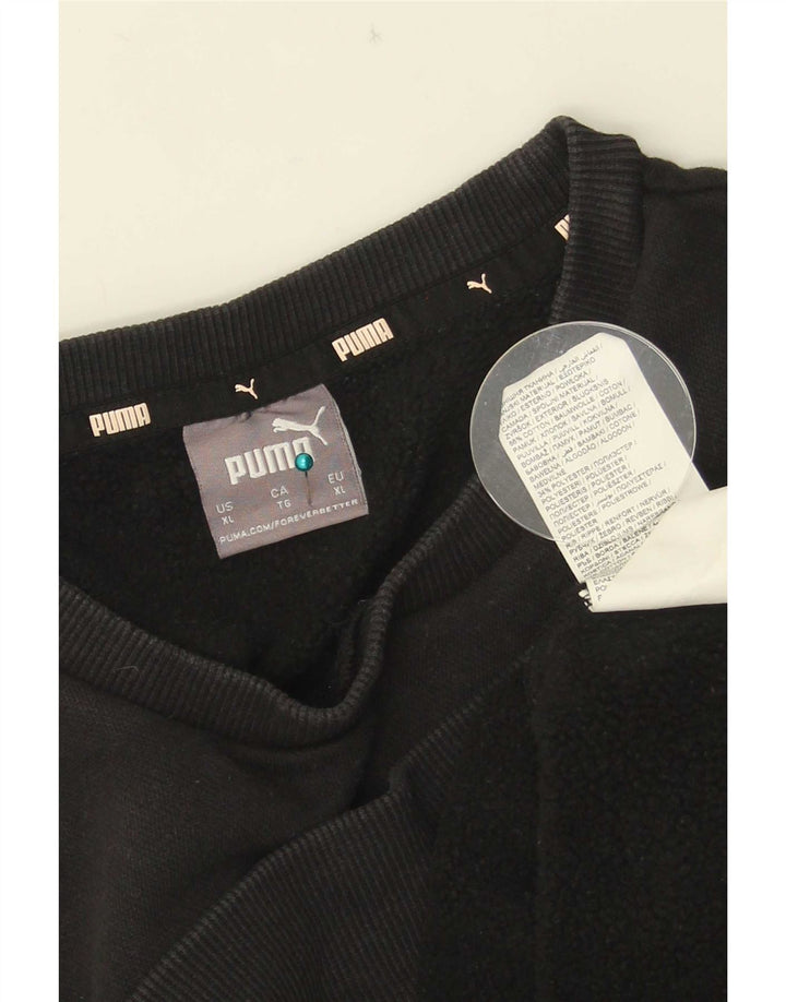 Puma Herre Sweatshirt Jumper XL Sort Bomuld