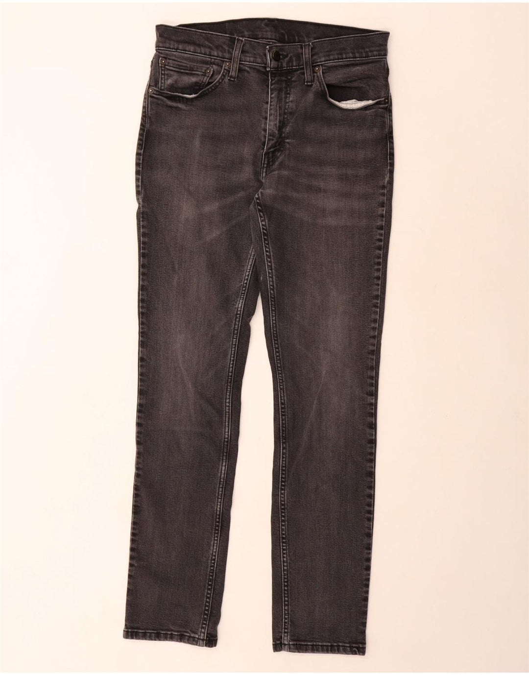 LEVI'S Herre 511 Slim Jeans W32 L32 Grå Bomuld