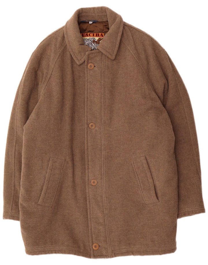 Faciba Herre Overfrakke IT 52 XL Brun Uld