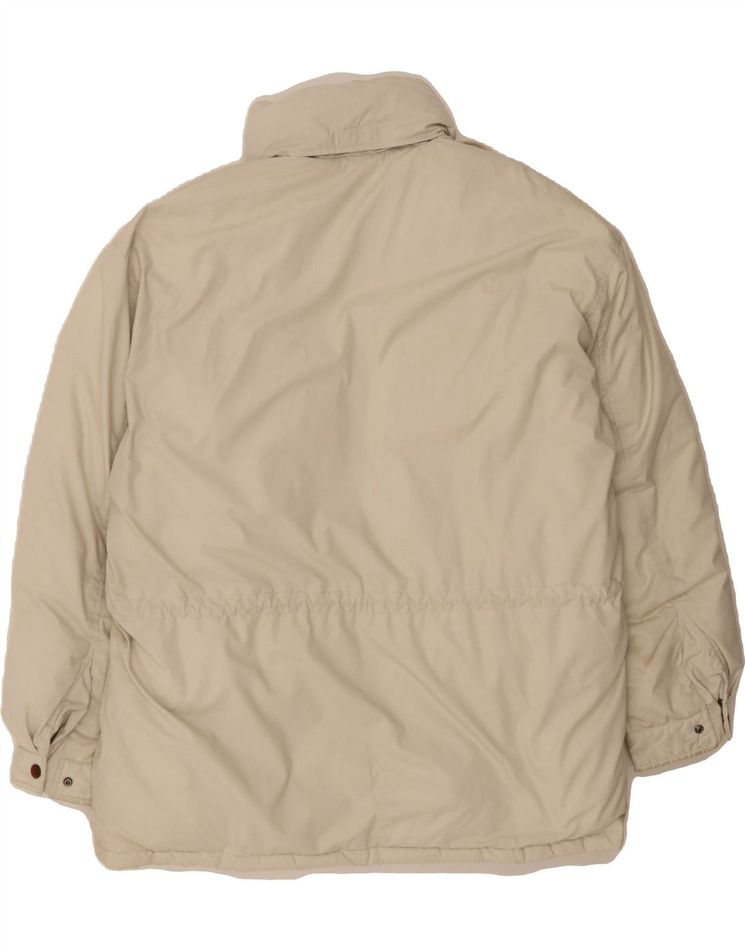 VINTAGE Mens Loose Fit Padded Jacket UK 38 Medium Off White Polyester Vintage Vintage and Second-Hand Vintage from Messina Hembry 