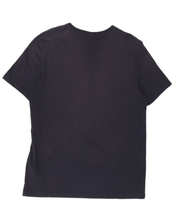 Hugo Boss Herre T-Shirt Top XL Marineblå Bomuld