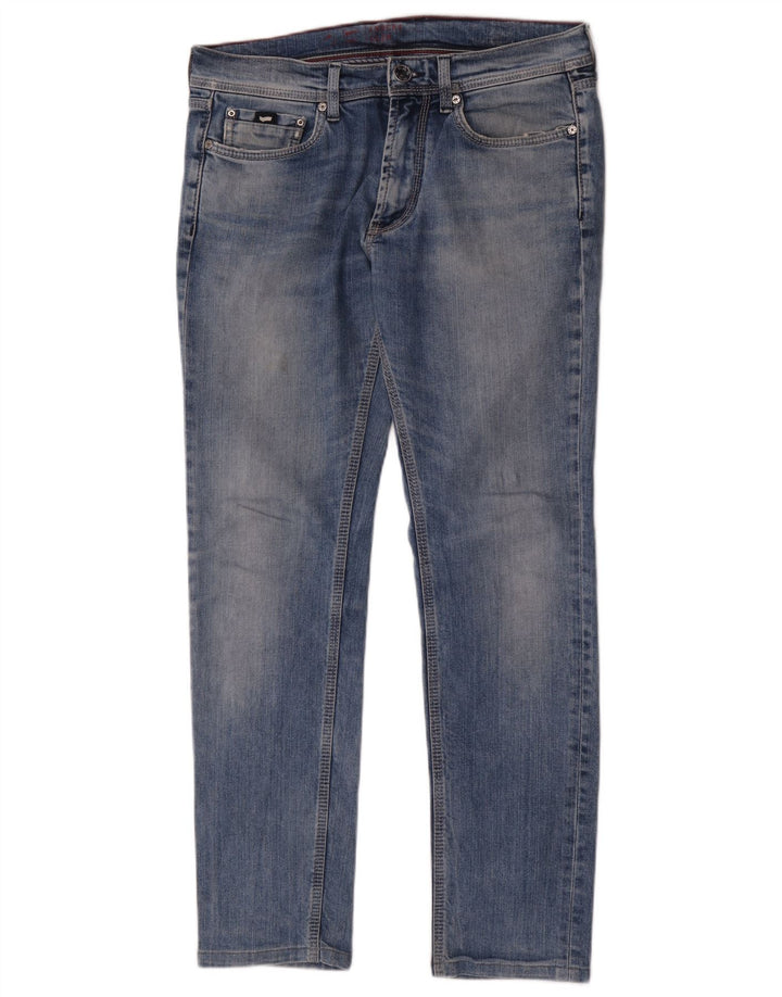 Gas Herre Anders Slim Jeans W33 L30 Blå Bomuld