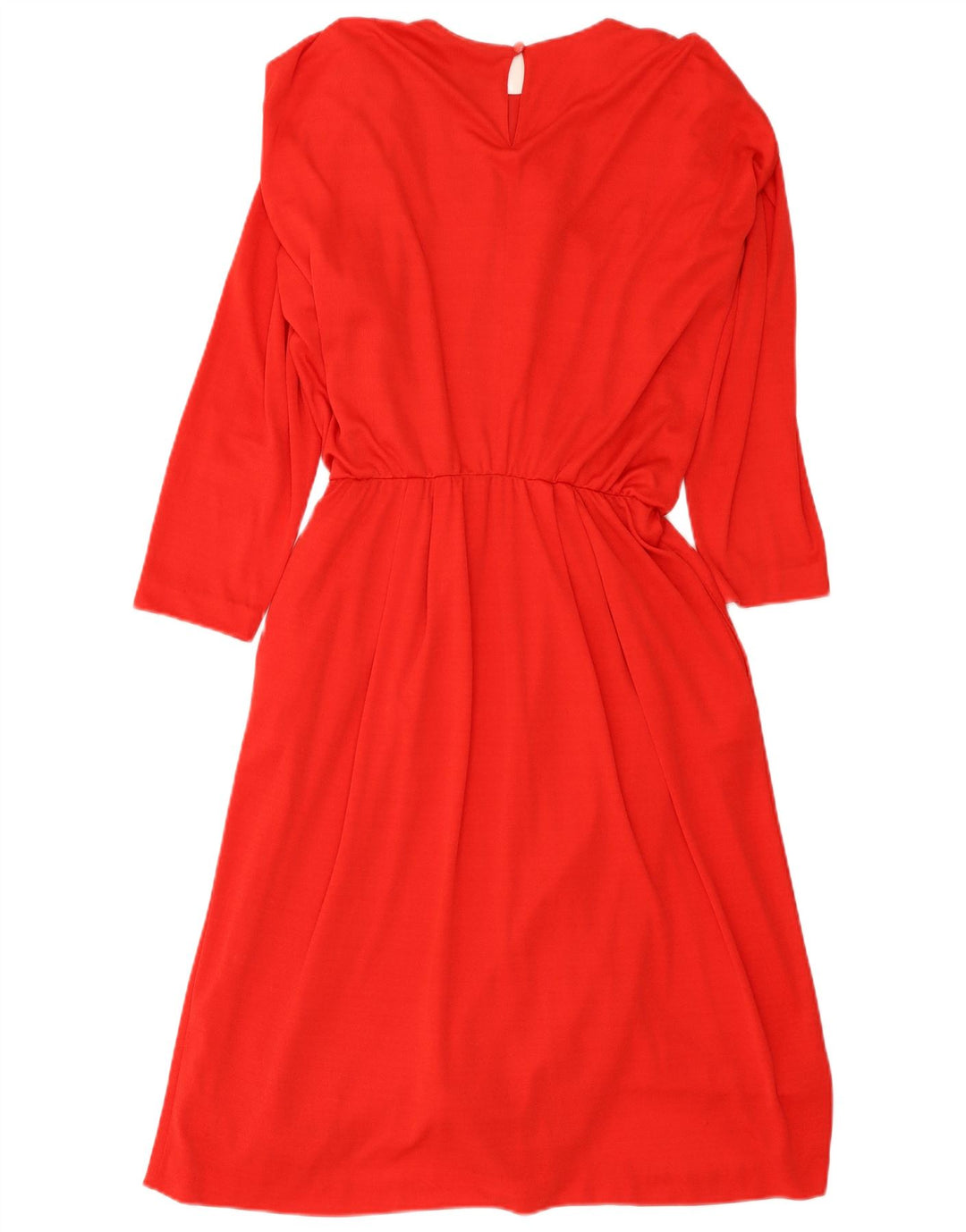 Eksklusiv Dame Oversized Langærmet Maxikjole EU 36 Lille Rød