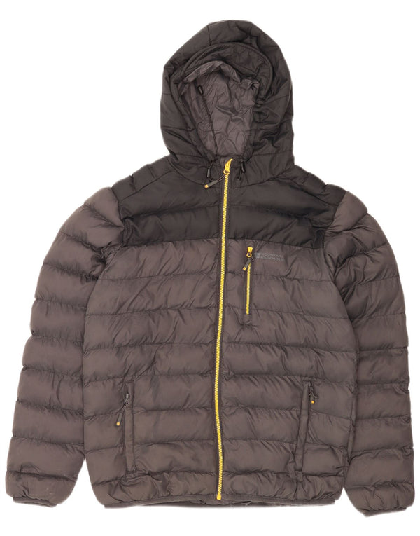 MOUNTAIN WAREHOUSE Herre hættepolstret jakke UK 38 Medium Grey Colourblock
