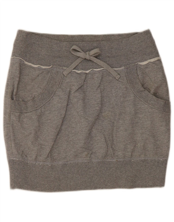 Benetton Dame Mini-nederdel W30 Medium Grey