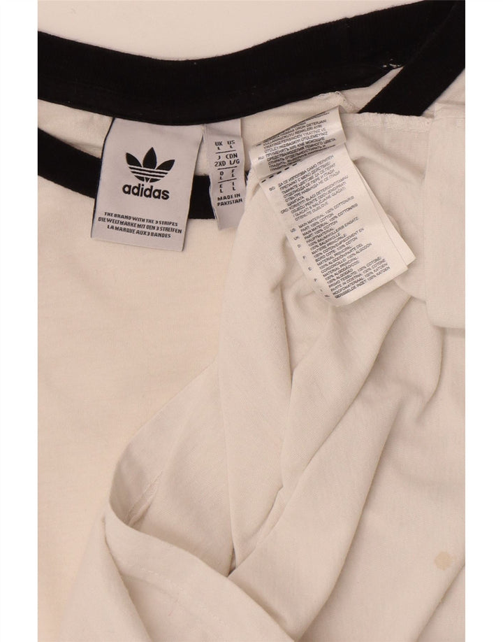 Adidas Herre T-Shirt Top Stor Hvid Bomuld