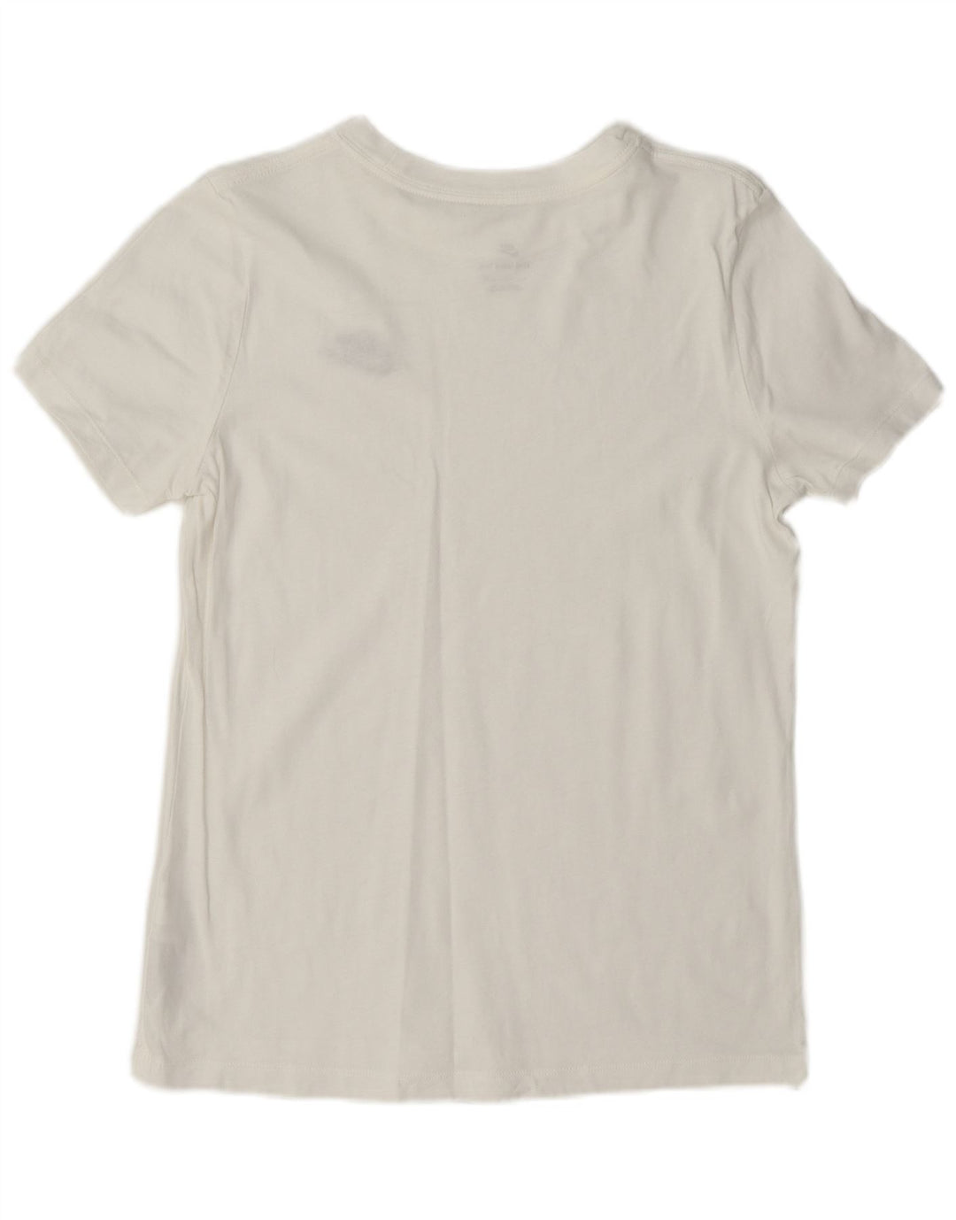 Nike Dame T-Shirt Top UK 10 Lille Hvid Bomuld
