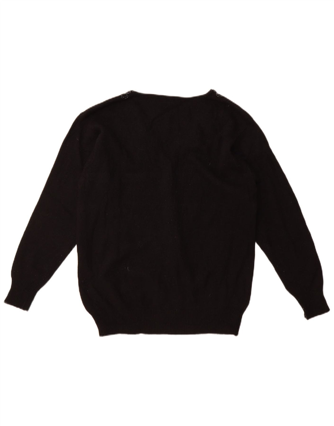 Vintage dame cardigan sweater UK 16 Large Black