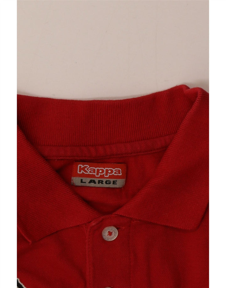 Kappa herre polo skjorte stor rød