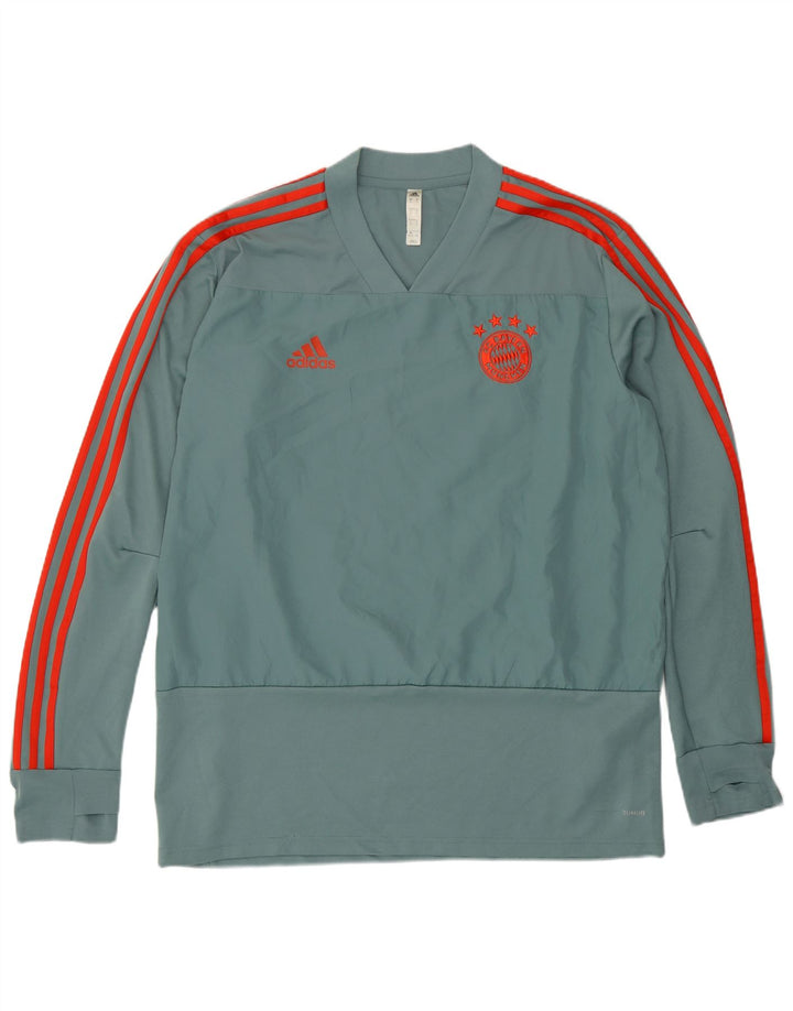 Adidas Herre FC Bayern Munchen Pullover Træningsdragt Top XL Grøn Polyester
