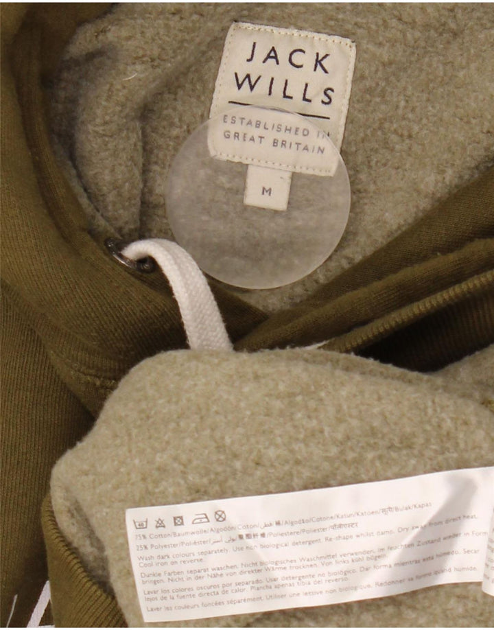 Jack Wills Grafisk hættetrøje til mænd mellemgrøn bomuld