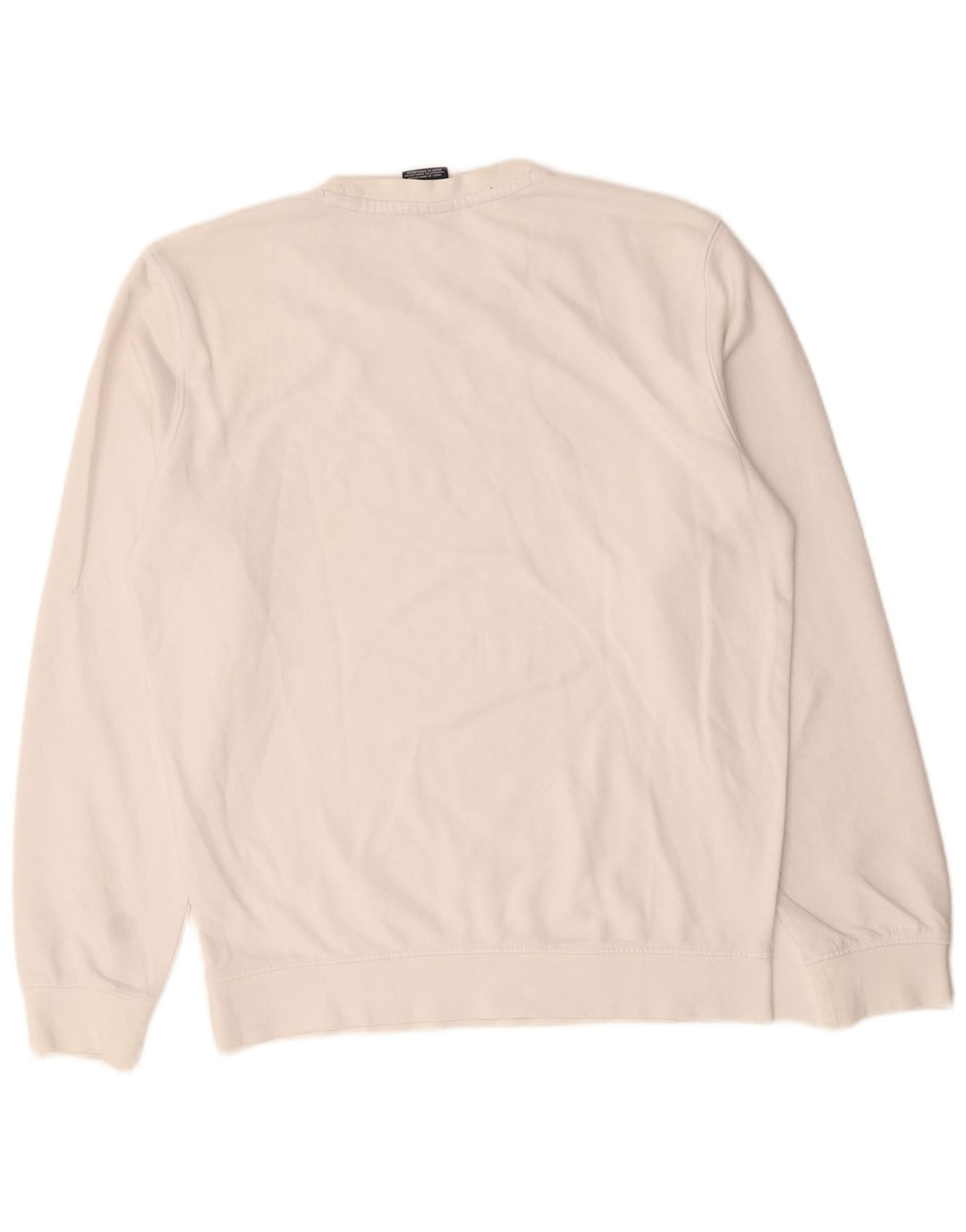 Champion Herre Grafisk Sweatshirt Jumper Medium Hvid Bomuld