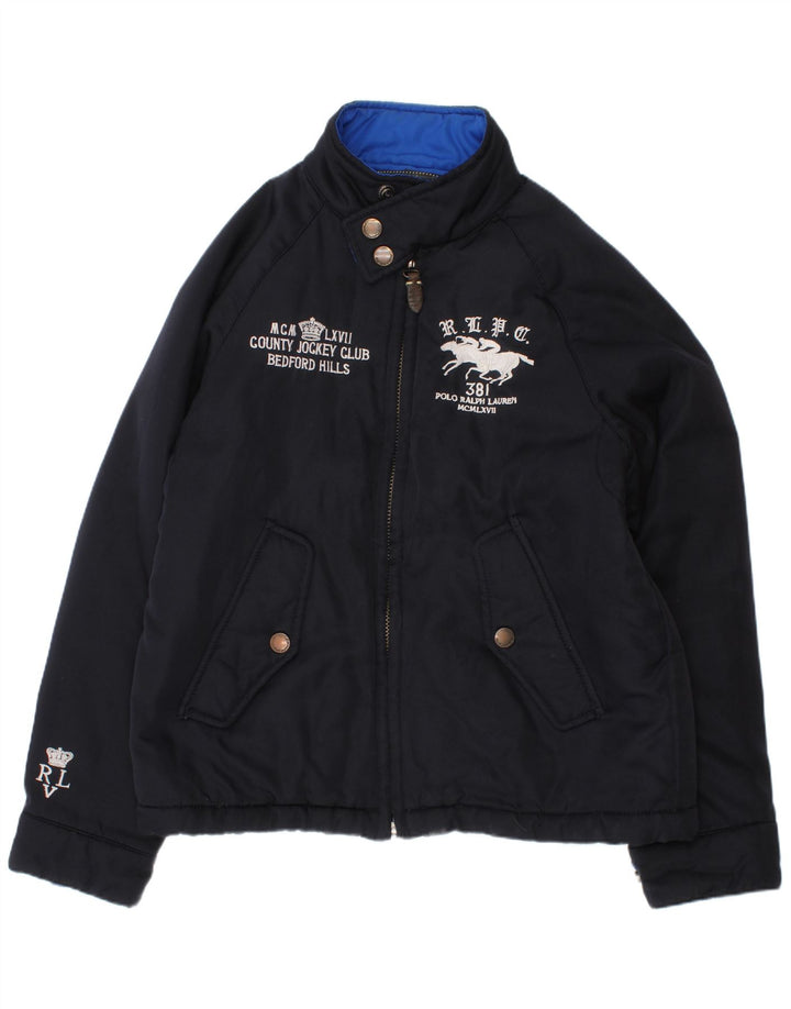 Polo Ralph Lauren drenge grafisk Harrington jakke 7-8 år Lille marineblå