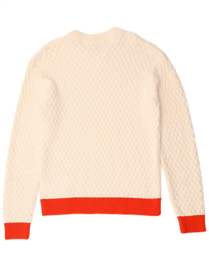 Calvin Klein Herre trøjetrøje med rund hals Medium hvid Colourblock Bomuld