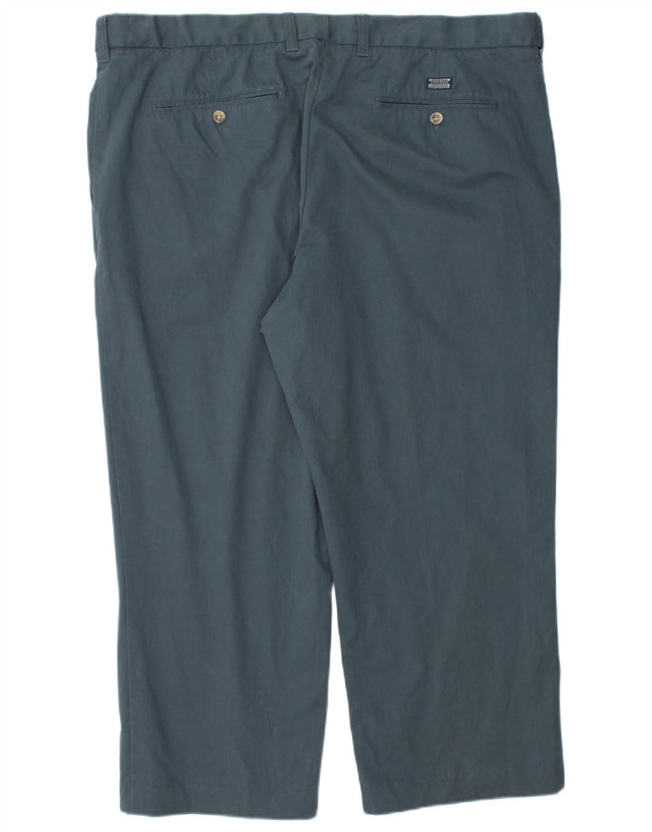 MARKS & SPENCER Mens Straight Suit Trousers W44 L25 Blue Cotton