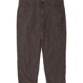 EDDIE BAUER Womens Straight Crop Cargo Trousers US 10 Large W34 L23 Grey Vintage Eddie Bauer and Second-Hand Eddie Bauer from Messina Hembry 