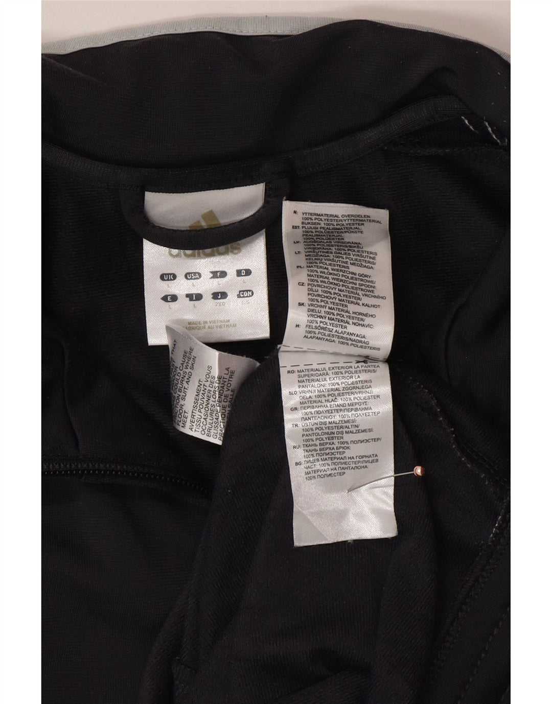 ADIDAS Træningsdragt til mænd, topjakke, stor grå farveblok polyester