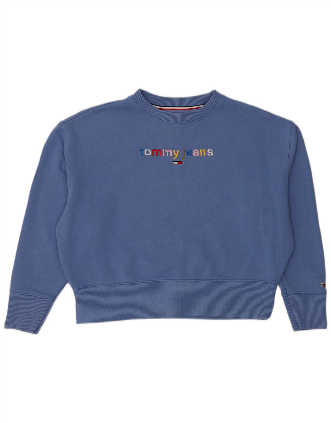 Kvinders Crop Graphic Sweatshirt Jumper UK 6 XS
