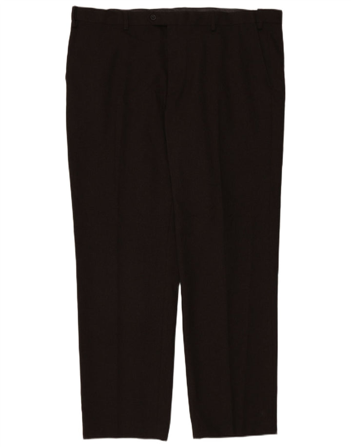 Marks & Spencer Herre Regular Fit Suit Bukser W44 L33 Brun polyester