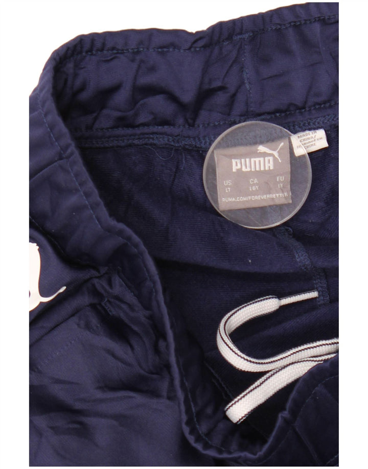 Puma Herre træningsdragt Bukser Large Navy Blue Colourblock
