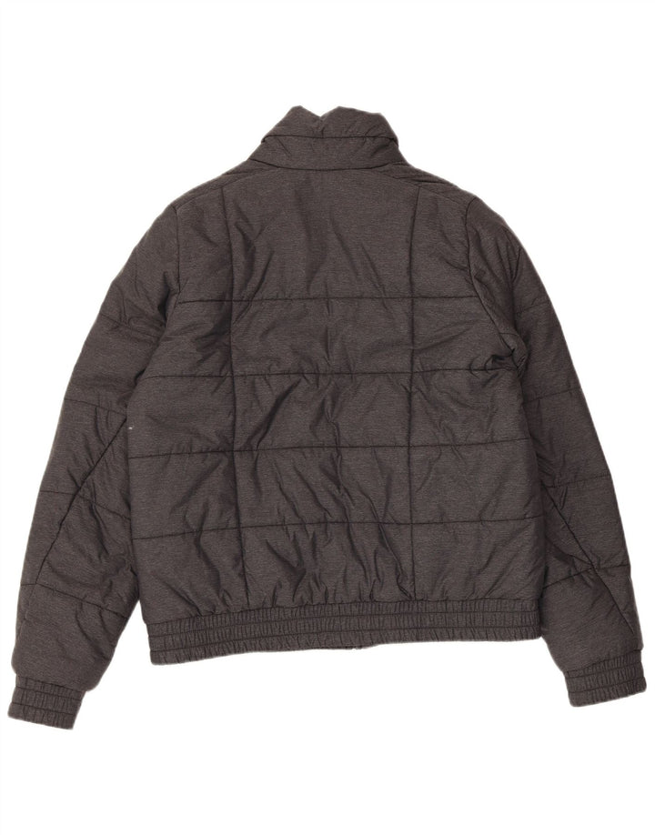 Adidas Dame Polstret Jakke UK 16/18 Stor Grå Nylon