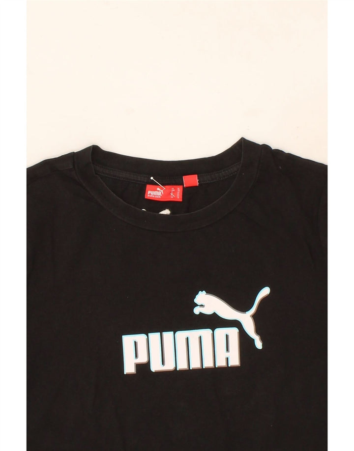 PUMA Womens Graphic T-Shirt Top UK 16 Large Black Vintage Puma and Second-Hand Puma from Messina Hembry 