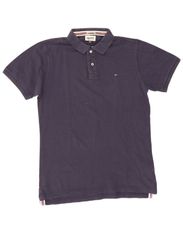 Tommy Hilfiger Herre poloshirt Stor marineblå bomuld