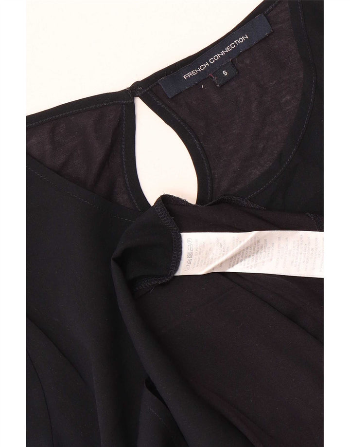 French Connection Damebluse Top UK 10 Small Navy Blue Polyester