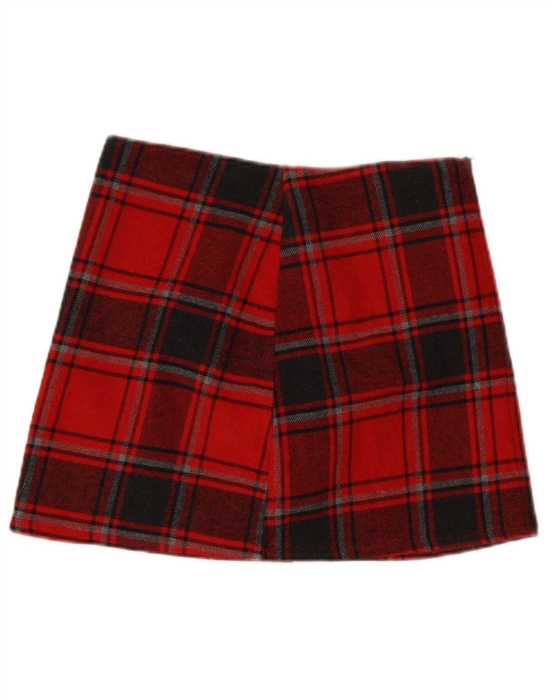 Susy Mix Dame Mini Nederdel Medium W28 Rød Plaid Akryl
