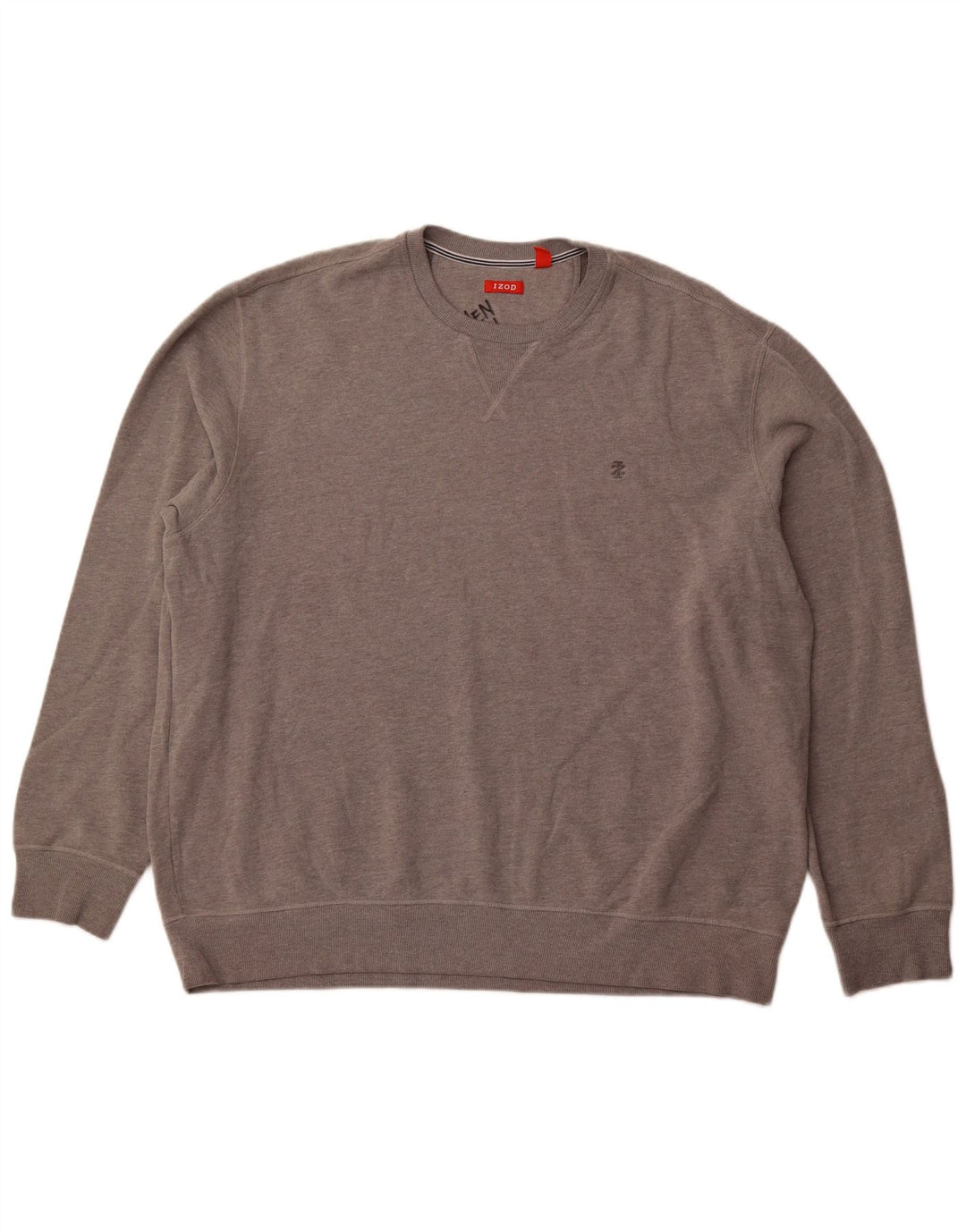 Izod Herre Sweatshirt Jumper 2XL Grå Bomuld