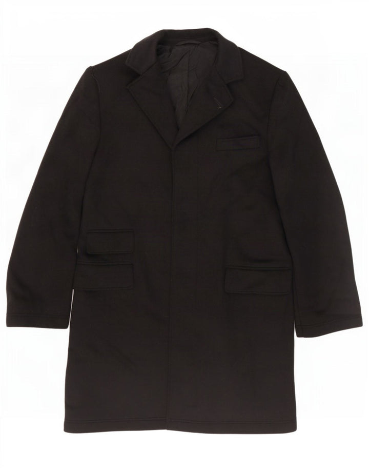 French Connection Dame Overfrakke EU 38 Medium Sort Uld