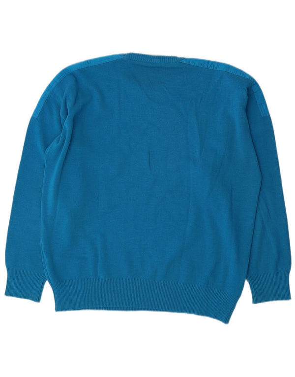 Navigare Herre sweater med rund hals IT 50/52 XL Blå Uld