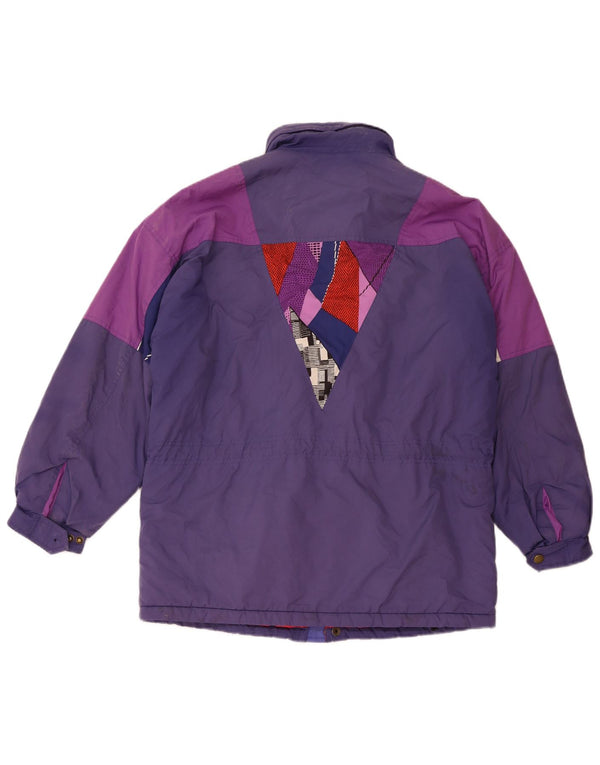 SERGIO TACCHINI Skijakke med hætte til mænd UK 40 Stor marineblå farveblok