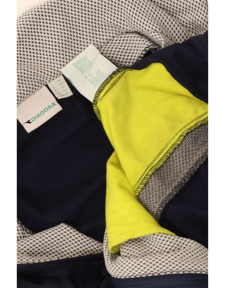 Diadora Træningsdragt til mænd Topjakke UK 32 2XS Marineblå Colourblock Polyester
