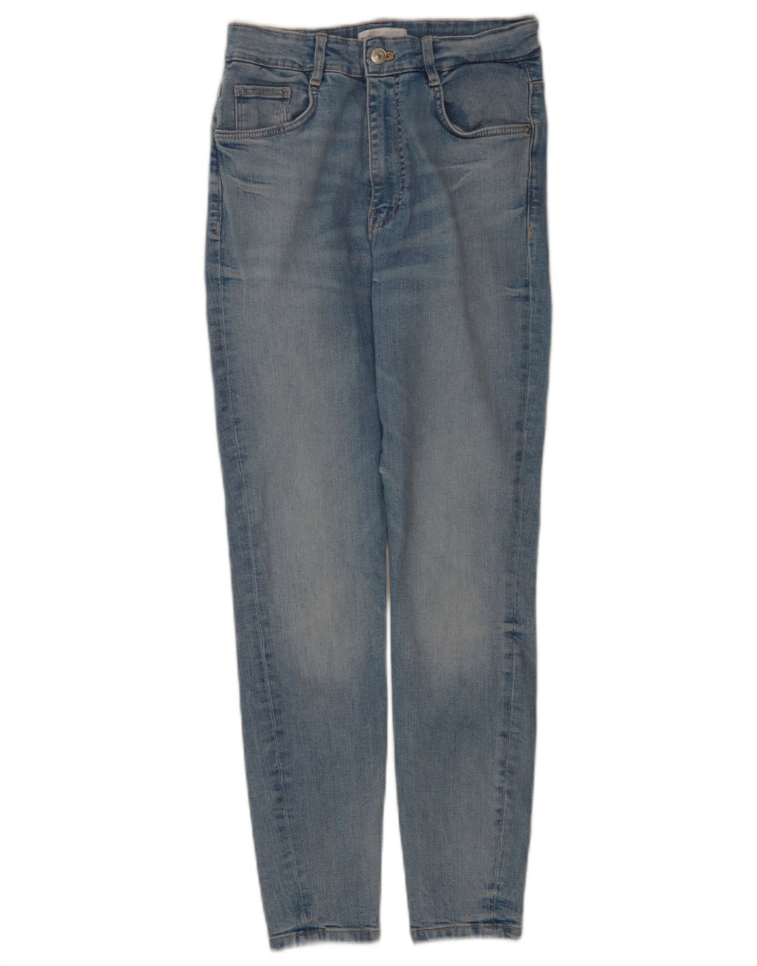 Zara Dame Slim Jeans EU 38 Small W28 L28 Blå Bomuld