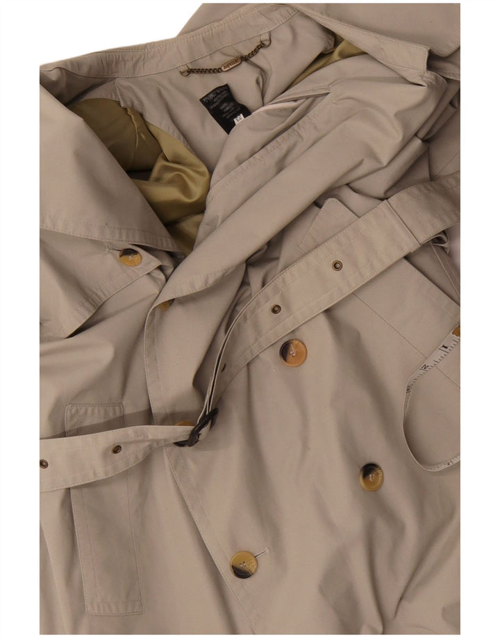Jupiter Dame Trench Coat UK 14 Stor Beige Bomuld