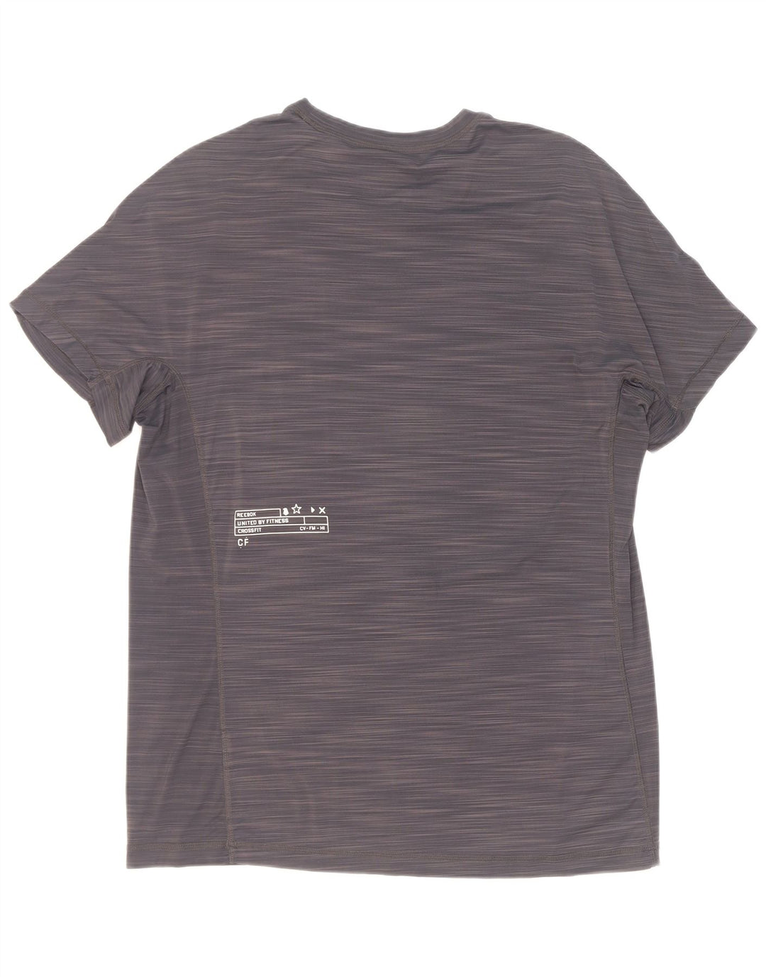 Reebok Herre Cross Fit T-Shirt Top XL Grå Flecked