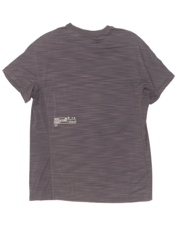 Reebok Herre Cross Fit T-Shirt Top XL Grå Flecked