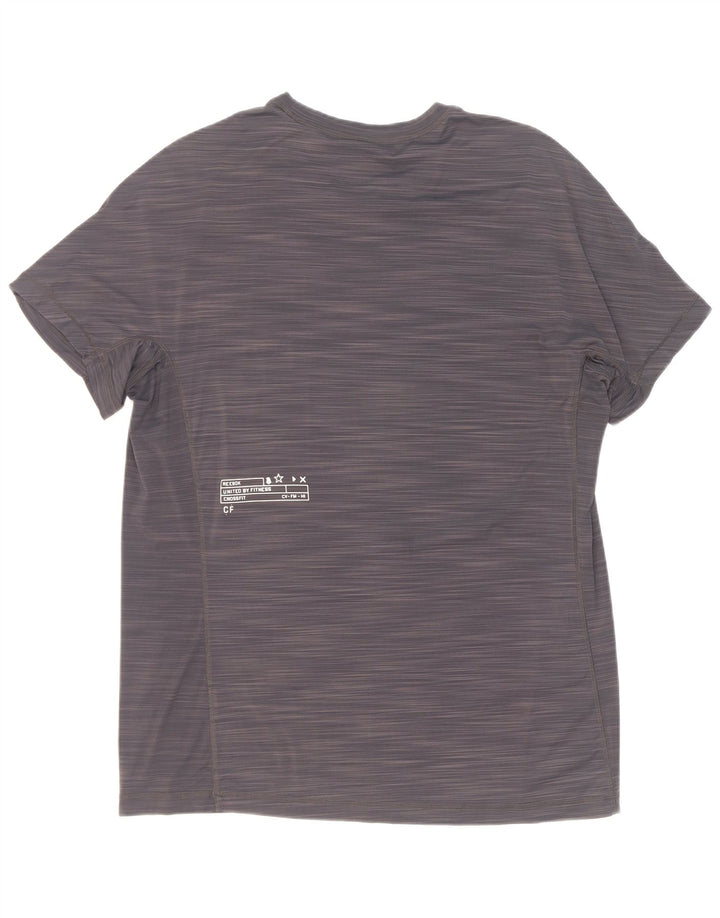 Reebok Herre Cross Fit T-Shirt Top XL Grå Flecked