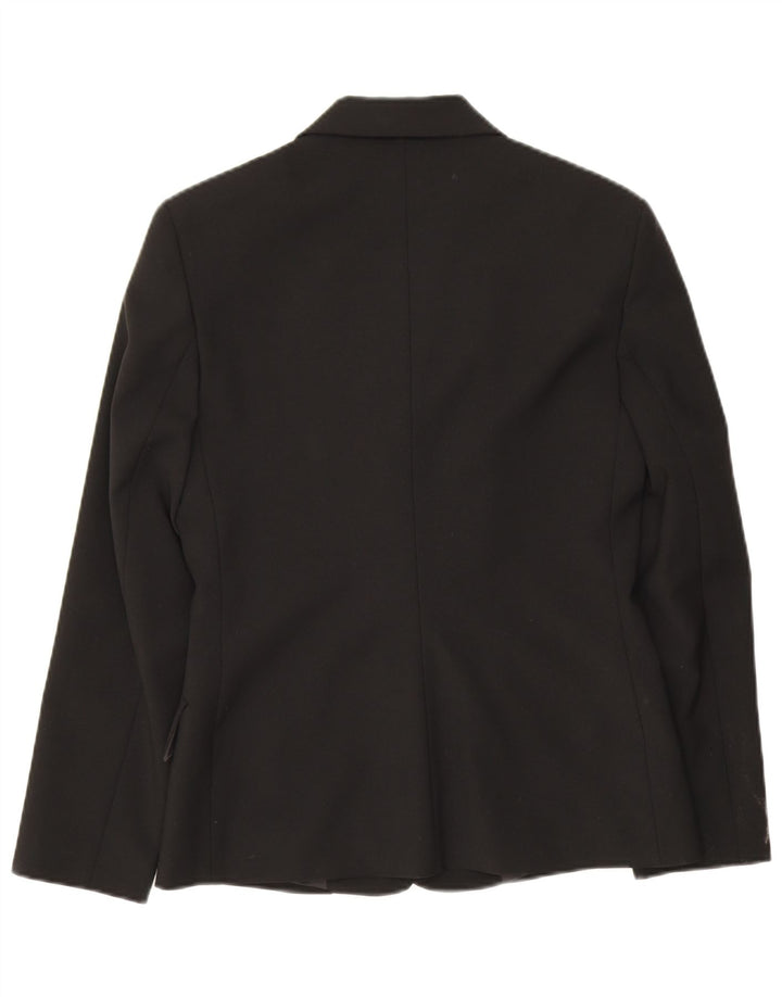 Benetton Dame 3-knaps blazerjakke IT 42 Medium Sort Polyester