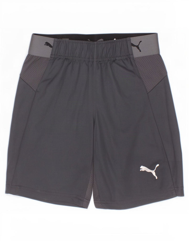 Puma drenge grafiske sportsshorts 9-10 år grå polyester