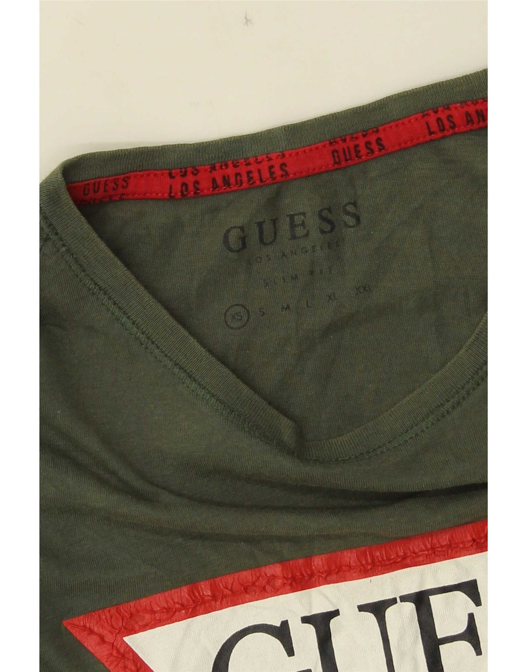 Guess Herre grafisk T-shirt Top XS Grøn