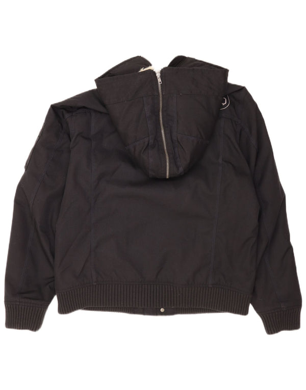 Woolrich Herre hættepolstret jakke UK 42 XL sort nylon