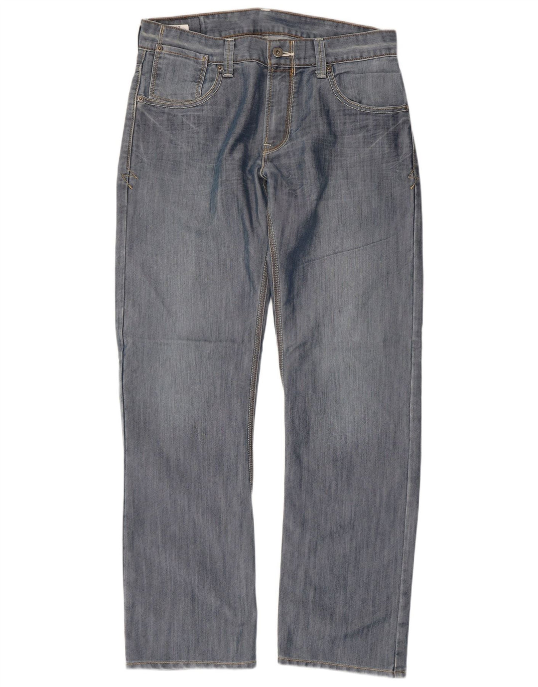 LEVI'S Herre 514 Straight Jeans W33 L32 Blå Bomuld