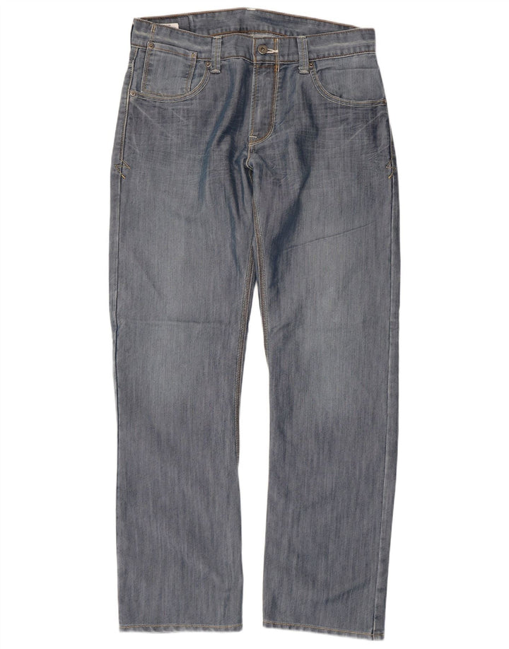 LEVI'S Herre 514 Straight Jeans W33 L32 Blå Bomuld