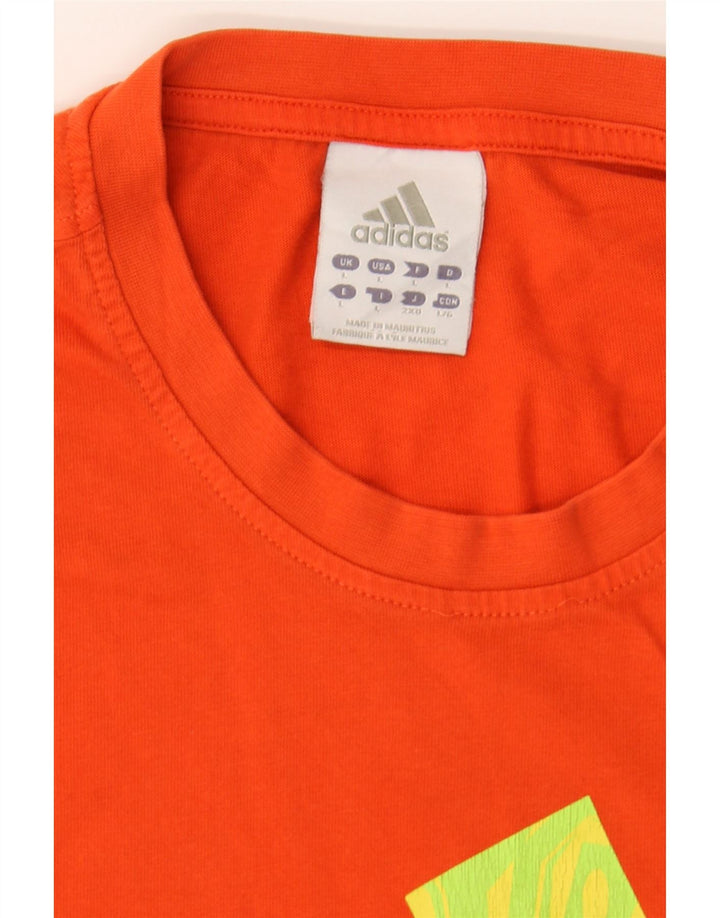 ADIDAS Mens Large Orange Cotton Vintage Adidas and Second-Hand Adidas from Messina Hembry 