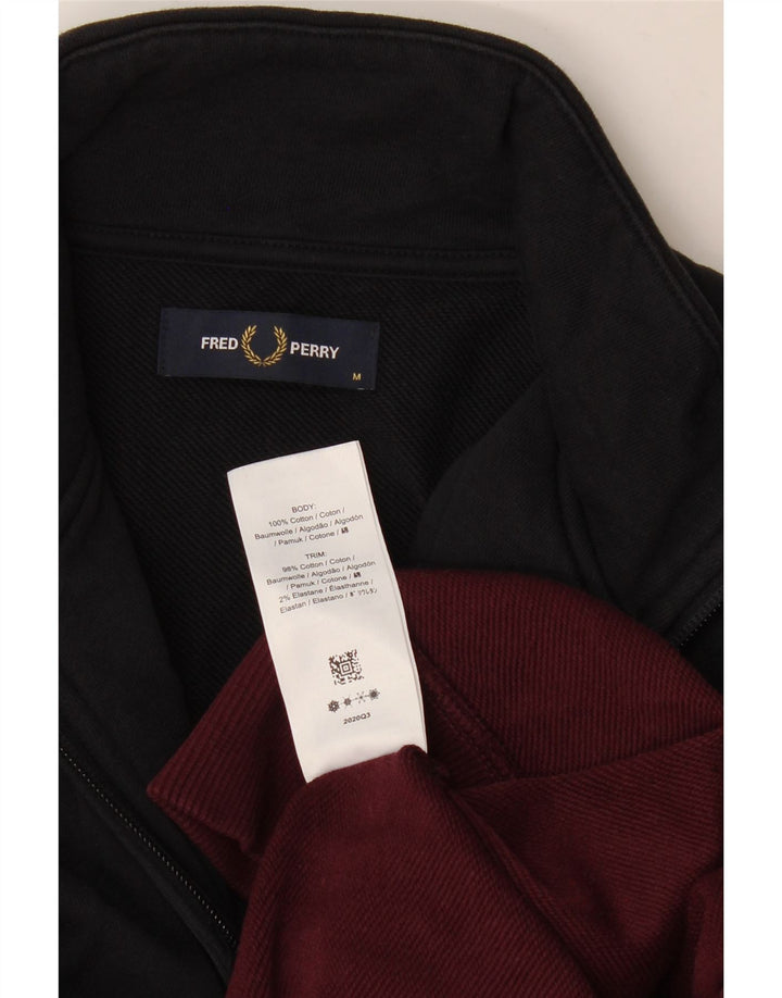 Fred Perry Herre lynlås-sweatshirt Jumper Medium Multicolored Colourblock