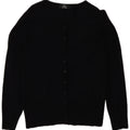 Marks & Spencer Dame Cardigan Sweater UK 12 Medium Black Viscose