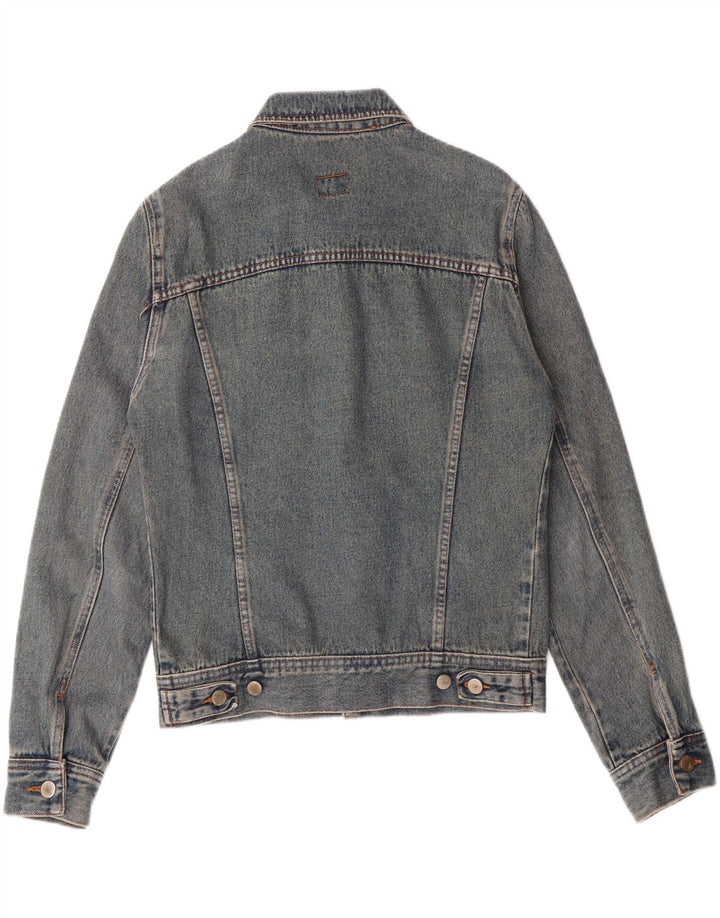 MELVILLE Womens Denim Jacket UK 14 Large Blue Cotton Vintage Melville and Second-Hand Melville from Messina Hembry 