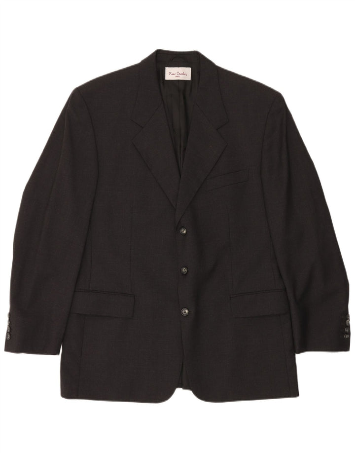 Pierre Cardin Herre 3 Button Blazer Jacket UK 40 Large Grey New Wool